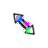 Glitched Diagonal Resize 1 cursor