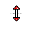 Vertical resize cursor