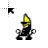 Tux banana cursor