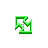 Flashing Neon Green and Clear Diagonal Resize 1 cursor