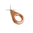 Bronze 3D Hollow Pin cursor
