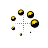 Gold clock dots cursor