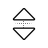 Vertical resize cursor