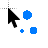 Blue Polk-a-Dot cursor