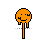 Orange Face Melting cursor
