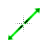 Energetic green diagnoal resize 2 cursor