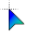 blue and green cursor