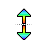 Vertical resize cursor