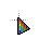 Gray - Red & very colorful lines cursor