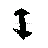 Vertical resize cursor