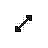 Black Diagonal Resize 2 cursor