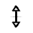Vertical resize cursor