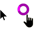 Windows 10 Black-Pink Edit Cursors preview