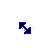 Black and Blue Diagonal Resize 1 cursor