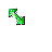 Green Glitter Diagonal Resize 1 cursor