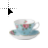 Blue Tea Set cup cursor