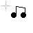 double eighth note cursor