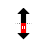 Vertical resize cursor