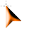 3D orange cursor pointer cursor