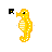 Yellow Saski Seahorse cursor