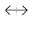 Horizontal resize cursor