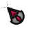Black and Ruby bg cursor