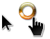 Aero Gold Shadow Medium Sized Cursors preview