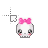 Kawaii Cute Little Skull W Pink Bow Cursors preview