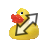 rubber duck diagonal resize left cursor