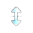 Vertical resize cursor