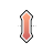 Vertical resize cursor