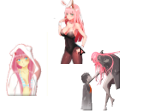 Zero Two Anime Pack Cursors preview