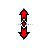 Vertical resize cursor