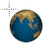 Rotating Earth - Good Contrast cursor