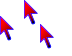 Blue, Red & Black Cursors cursor preview