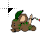green shaman running cursor
