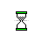 Reloj verde cursor