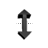 Vertical resize cursor