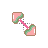 Strawberry My Melody Diagonal Resize \ cursor
