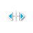 Horizontal resize cursor