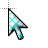 Water blue line diagonal cursor