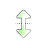Vertical resize cursor