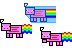 Nyan Piggy Cursors preview