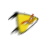 Angry Birds - Yellow Bird Diagonal Resize 2 cursor