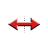 Horizontal resize cursor