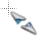 Black And White Diagonal Resize 1 cursor