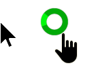 Windows 10 Black-Light Green Edit Cursors preview
