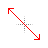 red diagonal resize 1 cursor