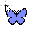 Butterfly Dark Blue 50 cursor