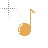 eighth note orange cursor